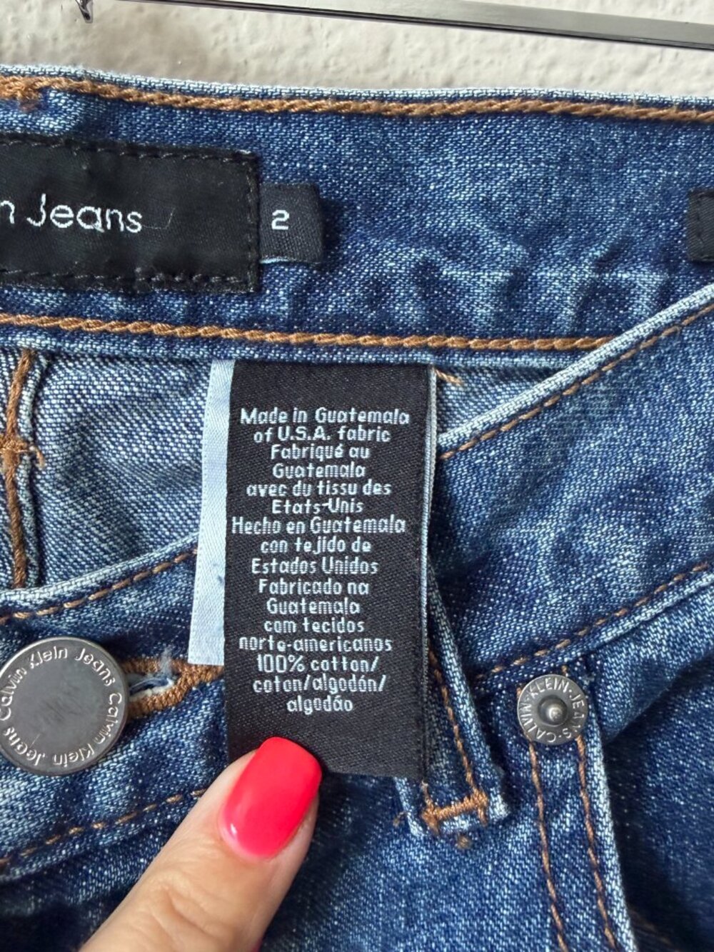 Calvin Klein Jeans Y2k Vintage Bootcut Medium Wash Size 2 - Picture 4 of 5